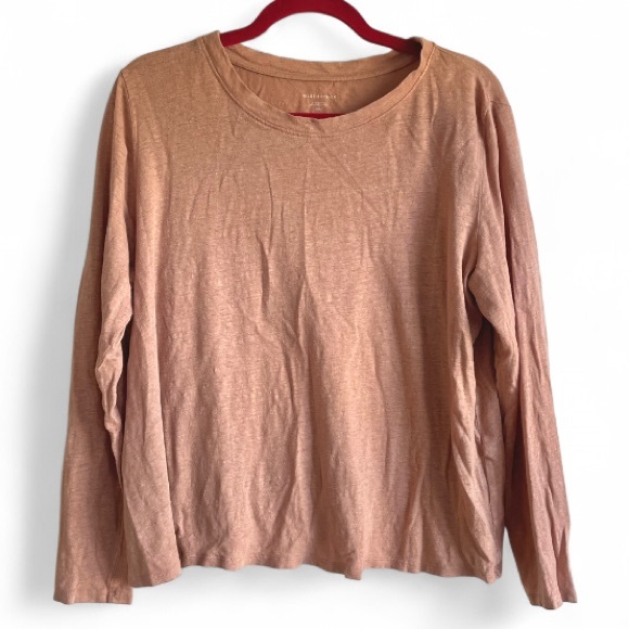 Eileen Fisher Tops - Eileen Fisher Long Sleeve Organic Linen Top Size M